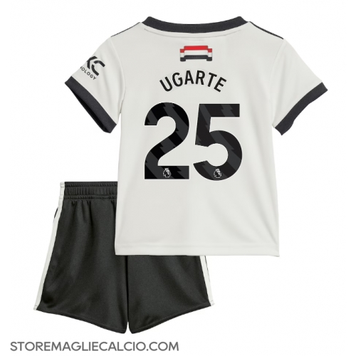 Manchester United Manuel Ugarte #25 Maglia Gara Terza Repliche 2024-25 Bambino Maniche Corte Manchester United Manuel Ugarte #25 Maglia Gara Terza Repliche 2024-25 Bambino Maniche Corte